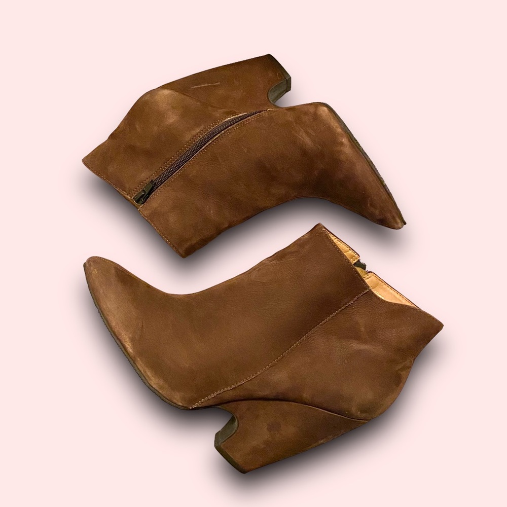 Madison Harding Suede Leather Ankle Booties SZ 11